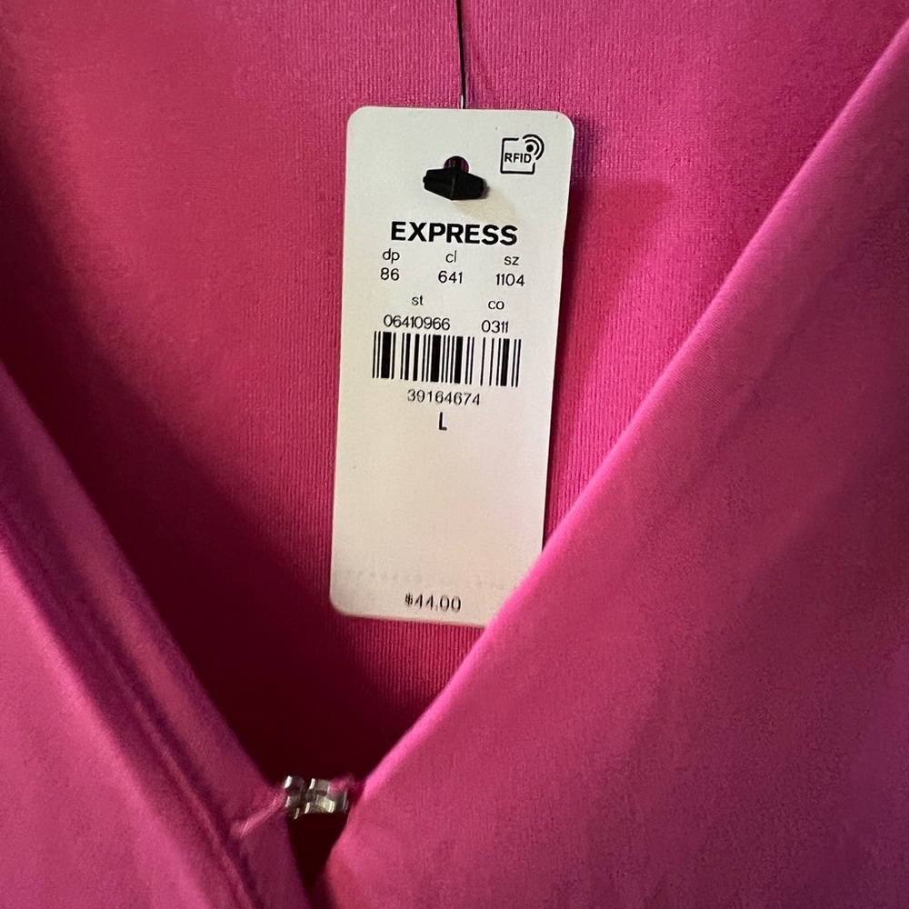 Express Bodysuit - NWT pretty in pink size large